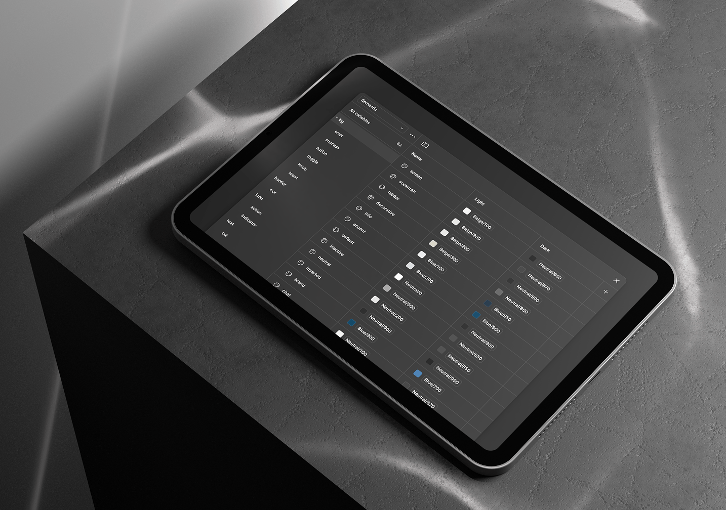 Dark mode Design system